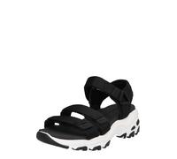 Skechers D'lites Fresh Catch, Sandali con Cinturino alla Caviglia Donna, Nero, 36 EU