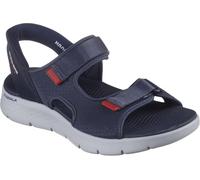 Skechers Sandalo da uomo senza mani libere Go Walk Flex Easy Entry Sandalo Sport, blu navy/rosso, 43 EU
