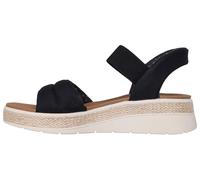 Skechers Bobs Sun Ray, Sandali Donna, Black, 41 EU