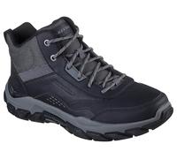 Skechers Santoro Hopkins, Stivali da Escursionismo Uomo, Black Leather/Synthetic/Mesh, 43 EU