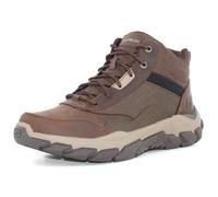Skechers Santoro Hopkins, Stivali da Escursionismo Uomo, Cocoa Leather/Synthetic/Mesh, 44 EU