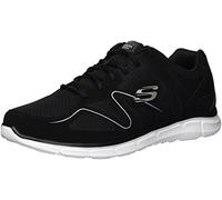 Skechers Satisfaction 58350-bbk Sneaker da Uomo, Black White., 44 EU