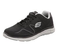 Skechers Satisfaction 58350-bkgy, Scarpe da ginnastica basse Uomo, Nero, 42 EU