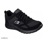 Skechers Scarpa Burns Agoura, uomo Memory Foam, colore BBK (Nero)