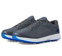 Skechers Scarpa da Golf da Uomo Elite 5 GF, Ginnastica, Grigio Sintetico Blu Trim, 43 EU