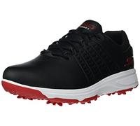 Skechers Scarpa da Golf Impermeabile Torque da Uomo, Nero/Rosso Suola, 41.5 EU