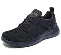 Skechers Scarpa Professionale Delson 3.0 SR Oteron Health Care da Uomo, Tessuto Sintetico Nero, 43 EU