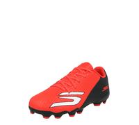 Skechers SKX_2 Jr Youth MG - Scarpe da Calcio Leggere e Traspiranti con preciso Controllo della Palla, Finiture Rosse Sintetiche/Nere, Taglia 36