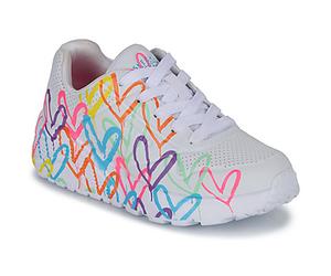 Skechers Scarpe bambini UNO LITE - GOLDCROWN SPREAD THE LOVE in Bianco 34
