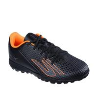 Skechers Scarpe da calcio per bambini SKX.1 Juniors Astro Turf, Nero arancione, 38 EU
