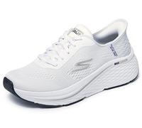 Skechers Scarpe da Donna Max Cushioning Elite 2.0 Vanish Hands Free Slip-in, Bianco/Nero, 37 EU