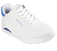 Skechers Scarpe da Ginnastica Basse da Uomo Uno Suited ON Air, da Uomo, Traspiranti, Basse, Scarpe da Strada, Scarpe da Strada, Colore Bianco WBL, 45 EU, Bianco Wbl, 45 EU