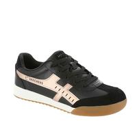 Skechers Donna Zinger - Metallic Roads Sneaker in Nero/Rosa Oro, Taglia 36.5