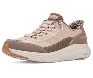 Skechers Scarpe da Ginnastica da Donna Contour Foam Leopard Dream, Marrone, 40
