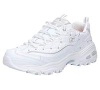 Skechers - Scarpe da ginnastica da donna, D'Lites-Floral Days, Bianco (Bianco argento), 36.5 EU