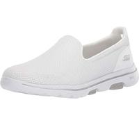 Skechers Scarpe da Ginnastica da Donna Go Walk 5 Fantasy Slip On, Bianco, 38.5 EU