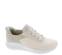 Skechers, Scarpe da Ginnastica da Donna Senza Lacci Bobs Squad Chaos-in, Bianco Sporco, 9.5 Wide