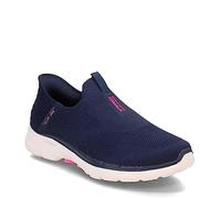 Skechers, Scarpe da Ginnastica da Donna Slip-on Go Walk 6-Fabulous View, Navy, 11 Wide