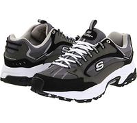 Skechers Scarpe da Ginnastica da Uomo Go Walk 3 Charge, Grigio Scuro/Nero., 43 EU