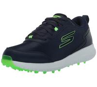 Skechers Scarpe da Ginnastica da Uomo Max Fairway 4 Spikeless Golf Shoe, Navy Verde Lime, 41 EU Larga