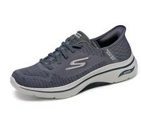 Skechers Handfree Slip-in Go Walk Arch Fit 2.0 Grand Select 2, Scarpe da Ginnastica Uomo, Carbone e Tessuto Rosso, 39.5 EU