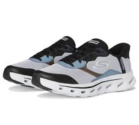 Skechers Scarpe da Ginnastica da Uomo Senza Mani Go Walk Glide-Step 2.0-Zac, Bianco/Nero, 41.5 EU