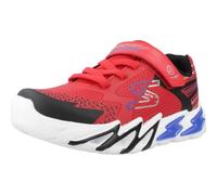 Skechers Scarpe da ginnastica Flex-glow Bolt da bambino, Rosso/nero, 5 Big Kid