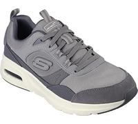 Skechers Scarpe da Ginnastica Glide-Step Swift Turntide da Uomo, Grigio Suede Mesh Duraleather Trim, 39.5 EU