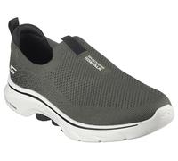 Skechers Scarpe da Ginnastica Go Walk 7 da Uomo, Tessuto Verde Oliva e Nero, 41 EU