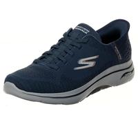 Skechers Scarpe da Ginnastica Go Walk Arch Fit 2.0 da Uomo, Senza Mani: Grand Select 2, Blu Navy/Arancione., 39.5 EU