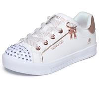 Skechers Scarpe da Ginnastica Super Starlite da Ragazza, Colore: Bianco/Sintetico/Oro