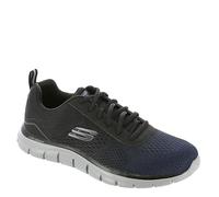 Skechers Scarpe da Ginnastica Track Ripkent Uomo in mesh blu navy, dettaglio nero, 40 EU larga