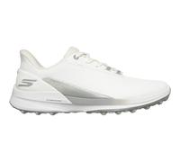 Skechers Donna Go Women's Synthetic Upper Lace-up Spike Less Golf Shoe Scarpe, Bianco Argento, 36.5 EU