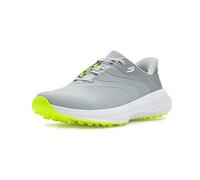 Skechers Scarpe da Golf da Uomo con Lacci e Tomaia Sintetica, Grigio/Bianco/Lime, Taglia 42