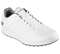 Skechers Scarpe da Golf da Uomo Pivot Spikeless, Bianco/Grigio, 42.5 EU Larga
