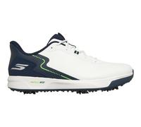 Skechers Go Golf Vortex Rival Arch Fit Scarpe da Golf da Uomo, Bianco/Blu Navy, 43 EU