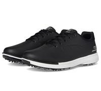 Skechers Scarpe da Golf Leggere e Impermeabili Tempo da Uomo, Nero/Bianco Spillo, 42.5 EU