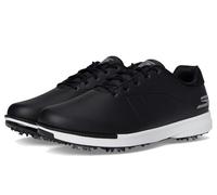 Skechers Scarpe da Golf Leggere e Impermeabili Tempo da Uomo, Nero/Bianco Spillo, 42 EU