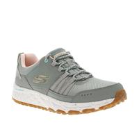 Skechers 180061 Olv, Trekking Taglio Basso Donna, Bordo Rosa Chiaro In Rete In Pelle Oliva, 41 EU