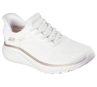 SKECHERS SCARPE DONNA MEMORY FOAM BOBS SQUAD CHAOS SLIP-INS (117497WTGD-BI)