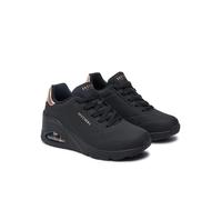 SKECHERS SCARPE DONNA MEMORY FOAM UNO WEDGE HI STEPS AIR COOLED (177520BBK-NE)