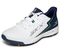 Skechers Scarpe Go Golf Vortex Rival Uomo, Bianco/Blu Navy, 11