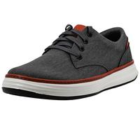 Skechers Scarpe Oxford da Uomo Moreno-Ederson in Tela, Carbone/Arancione, 45 EU