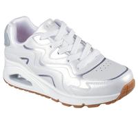 Skechers Scarpe Ragazza Uno Gen1-Wavy Shimmer, Linea Street - /WSL (White/Silver