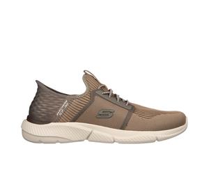 Skechers Scarpe Slip-On Da Uomo Rf Ingram Relaxed Fit Marrone Taglia UK