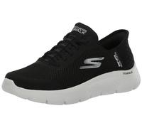 Skechers, Scarpe Sportive da Donna Senza Lacci Go Walk Flex Grand Entry, Nero/Bianco, 12 Wide