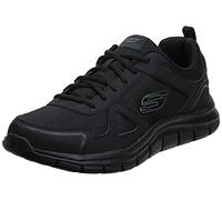 Skechers - Scarpe sportive da uomo, modello Track SCLORIC, colore nero e rosso BKRD, taglia 44 UE, Nero , 47.5 EU Larga