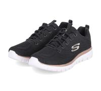 Skechers, Scarpe Sportive Donna, Oro Nero, 39.5 EU