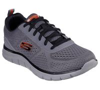 Skechers Scarpe Stringate Per Uomo Track Leshur In Charcoal/Orange, 5.5-13