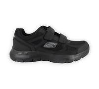 Skechers Flex Advantage 4.0 Fortner - Scarpa Sportiva con Strappo da Uomo (Black, Numeric_42_Point_5)